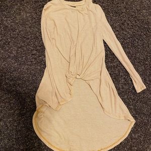 Hi lo knotted tunic dress